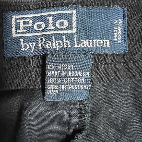 Polo Ralph Lauren Pants Navy Chino Cotton Flat Front Straight Leg Men's 36x32 - Picture 2 of 5